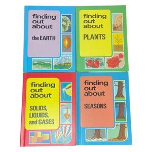 (SET OF 4) VTG 1974 "Finding Out About" By Francis Alder Educational Hardcover